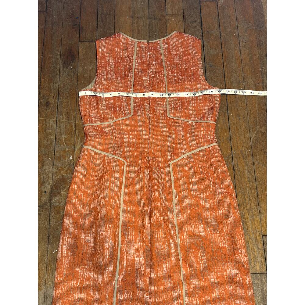 Vintage Anne Klein Cotton Linen Blend Textured Sleeveless Sheath Dress (Size 4) - Picture 6 of 8
